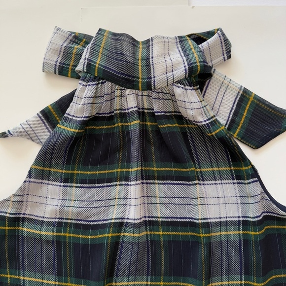 J. Crew Plaid Blouse - Black, Green, White - Picture 2 of 8